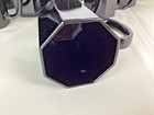 Arcoroc Octime Black Coffee Mugs Set Of 8 France Vintage Glass Octagon Cups