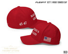 Red Maga Hat Flex Fit Make America Great Again 45 47 Cap  Embroidered Trump Hat