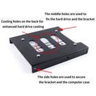 Lot  2 5 to3 5  Bay Ssd Metal Hard Drive Hdd Mounting Bracket Adapter Dock tray
