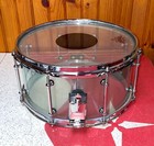 Ddrum Clear Soda Pop Glass Diaton De Acrylic 13  X 7  Snare Drum 