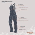 Dovetail Workwear Freshley Overalls For Women  Heathered Black Denim - Size 6