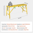 Portable Scaffolding Platform  Folding Steel Step Ladder Adjustable 770lbs