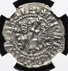 Armenia 1198-1219 Ad Levon I Silver Tram Knights Templar Coin Of Crusades Ngc Au