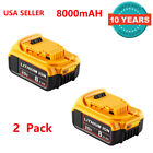 For Dewalt 20v 20 Volt Max Xr 8 0ah Lithium Ion Battery Dcb205-2 Dcb208 Dcb200-2
