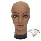 Bald Mannequin Head Brown Female Professional Cosmetology For Wig Making  Dis   