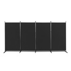 4 Panel Room Divider 6ft Folding Privacy Screen Wall Partition Home Office Black