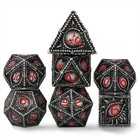 7pcs Metal Dragon Eye Rpg Dice Polyhedral D4-d20 Set For Dd Rpg Tabletop Gift