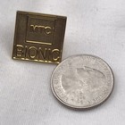 Mtc Lapel Pin Gold Tone Vintage Bionic Motto Collectible Pin