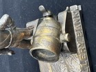 Rare Original Patented 1892 Cast Iron Mechanical Artillery Bank Soldier Canon