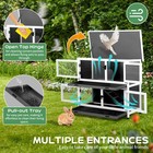 36  2 Storey Chicken Coop Rabbit Hutch Wood House Pet Cage For Small Animals