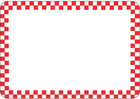 Deli Tag With Red Checks Write On Style Vinyl Heat Resistant - 2 7 8 H X 4 1 8 L