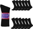 3 6 12 Pairs Men Women Circulatory Health Diabetic Crew Socks 9-11 10-13 13-15