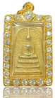 Phra Somdej Toh Benjapakee Wat Phra Kaew Temple Gem Pendant Thai Buddha Amulet