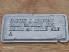 Charge Plate Token Service Inc Card Vintage Baltiomore Maryland Signed Zip 21225