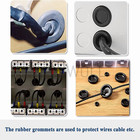170 Rubber Grommet Firewall Hole Plug Electrical Wiring Gasket Assortment Kit Us