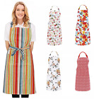 Cotton Bib Apron For Women Adjustable Up To Xxl Pattern Apron With Two Pockets