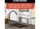Lippert 719324 Stainless Steel Curved Gooseneck Faucet Single Hole