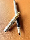 Vintage Parker 75 Sterling Silver Fountain Pen -extra Fine Nib Perfection