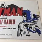 Vintage Batman Secret Bat Radio Porcelain Sign - Gas Station Service Sign