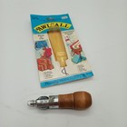 C a  Myers Awl For All Lockstitch Sewing Awl Kit 1001-bp Wood Handle Usa Made