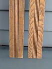 2 Awesome Small Antique American Chestnut Reclaimed Fluted Pilaster Boards Lot A