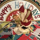 Folk Art Style Santa Crafted From Antique German Chocolate Mold Hand Painted