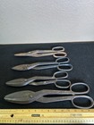 Vintage Tin Snips Lot Of 4  Metal Shears  Wiss 7  Crescent 5412  Forged Steel 12