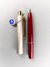 Beautiful Vintage 1960s Sailor Burgundy Pocket Fountain Pen 18k Gold Fine  Nib