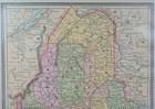 Vintage 1886 Maine Map 10 x13    Old Antique Original Auburn Biddeford Westbrook