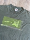 Vtg 00s Capcom 2005 Resident Evil  biohazard   Game Promo Green Herb Tshirt Xl 