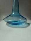 Vtg     Greenwich 6534 S 11    Aqua Blue Ship Decanter Mcm Art Glass     Genie Bottle