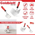 Goldblatt 2pcs Drywall Corner Tool Set 3 5   Inside Corner 5  Outside Knife Sets