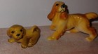 2 Vintage Hagen Renaker Miniature Dogs Cocker Spaniel    Pup Figurines