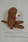 Sock Monkey Dan Dee Plush Stuffed Animal Toy Brown W red Heart  T5