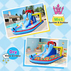 Kid Inflatable Bounce House Slide Splash Pool Jump Climb W 480w Blower water Gun