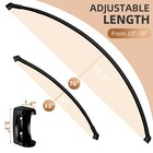 Dyhome Curved Shower Curtain Rod 33-76 Inches Adjustable Curved Shower Rod