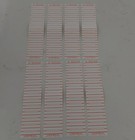 Vintage 50s Original Seeburg Jukebox Blank Duplex Title Strips Lot 96 Labels