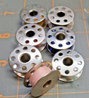 Set Of 18 Singer Early Class 66 Sewing Machine Bobbins   Style 2020 Needles