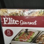 Elite Gourmet Stainless Steel Buffet Server   Warming Tray In Box Sealed Nos