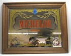 Vtg Large Anheuser-busch Michelob Beer 1896 Wood Framed Mirror Sign 24  X 18 