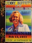 1977 Jimmy Buffett Concert Poster Wall Art Print Size 11x17 Inch Miami Florida 