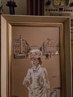 Vintage Mid Century Lola Cabot Original Signed Framed Art  Lot Of 2 Paintings