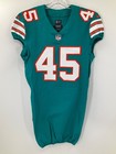  45 Mike Hull Miami Dolphins Game Used Nike Throwback Jersey Sz-40 Yr-2017