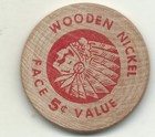 Mint 100 Year Anniversary Dunmore Pennsylvania 1962 Red Wooden Nickel-mar189