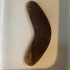 Vintage Handmade   Hand Carved Painted Wooden Boomerang Made In Australia Signed