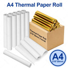 1pc  White A4 Thermal Paper Roll 210x30mm Portable Printer Bpa Free - New