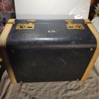 Antique Small Luggage Box 8x10x13  Train Case Overnight Bag  No Musty Smell