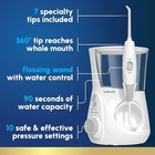 Waterpik Aquarius Wp-660 Countertop Water Flosser 10 Settings 7 Tips White 