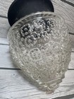 Vintage Antique Acorn Bubble Glass Ceiling Light Fixture Hallway Entry Kitchen 