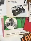 Lot  Vintage - Misc Leica Leicaflex Sl Leitz Leica Brochures Various Germany